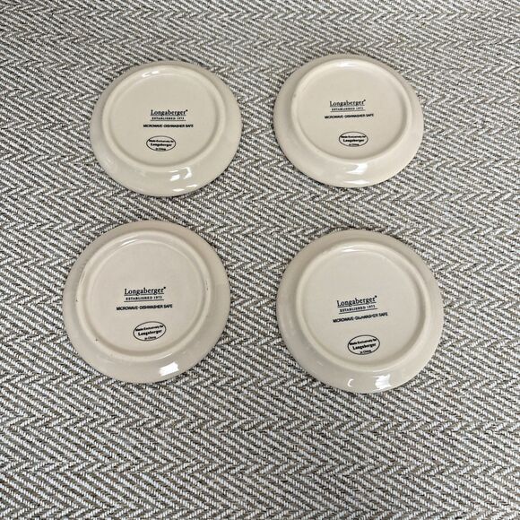 Longaberger Peppermint Twist Set Of Four Christmas Coasters New In Box - Picture 4 of 4